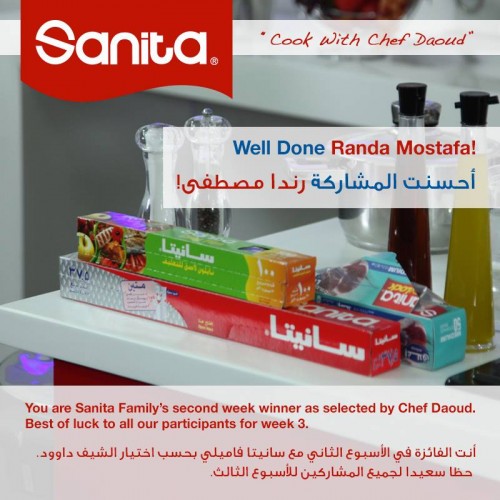 4 Winners Take Home Cash Prizes with SANITA FAMILY ‘Cook with Chef Daoud’ Campaign