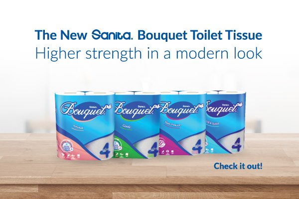 Sanita Bouquet Toilet Tissue Wears a New Luxurious Identity