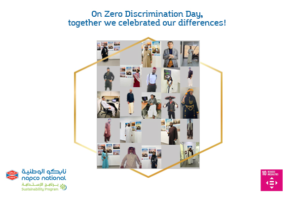 Under a campaign entitled Celebrating Differences more than 5,000 employees have celebrated Zero Discrimination Day at all Napco National branches